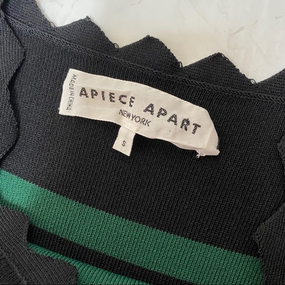 APIECE APART Lira Striped Knit Off Shoulder Dress Small - Picture 4 of 5